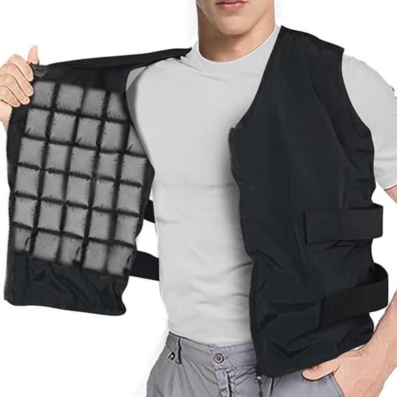 Mrice Cooling Vest for Men & Women - Adjustable Ice Vest for Motorcycle, Workers, Sports, Outdoor, Heat Relief - Image 1